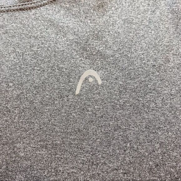 Head Gray With Pink Trim Hooded Long Sleeve Pullover Size Large - Picture 5 of 12